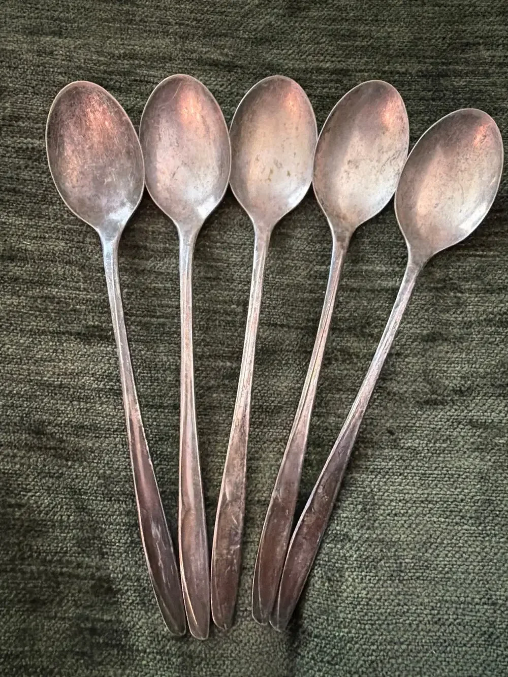 International Supreme Silver Plate Concept 5 Iced Tea Spoons